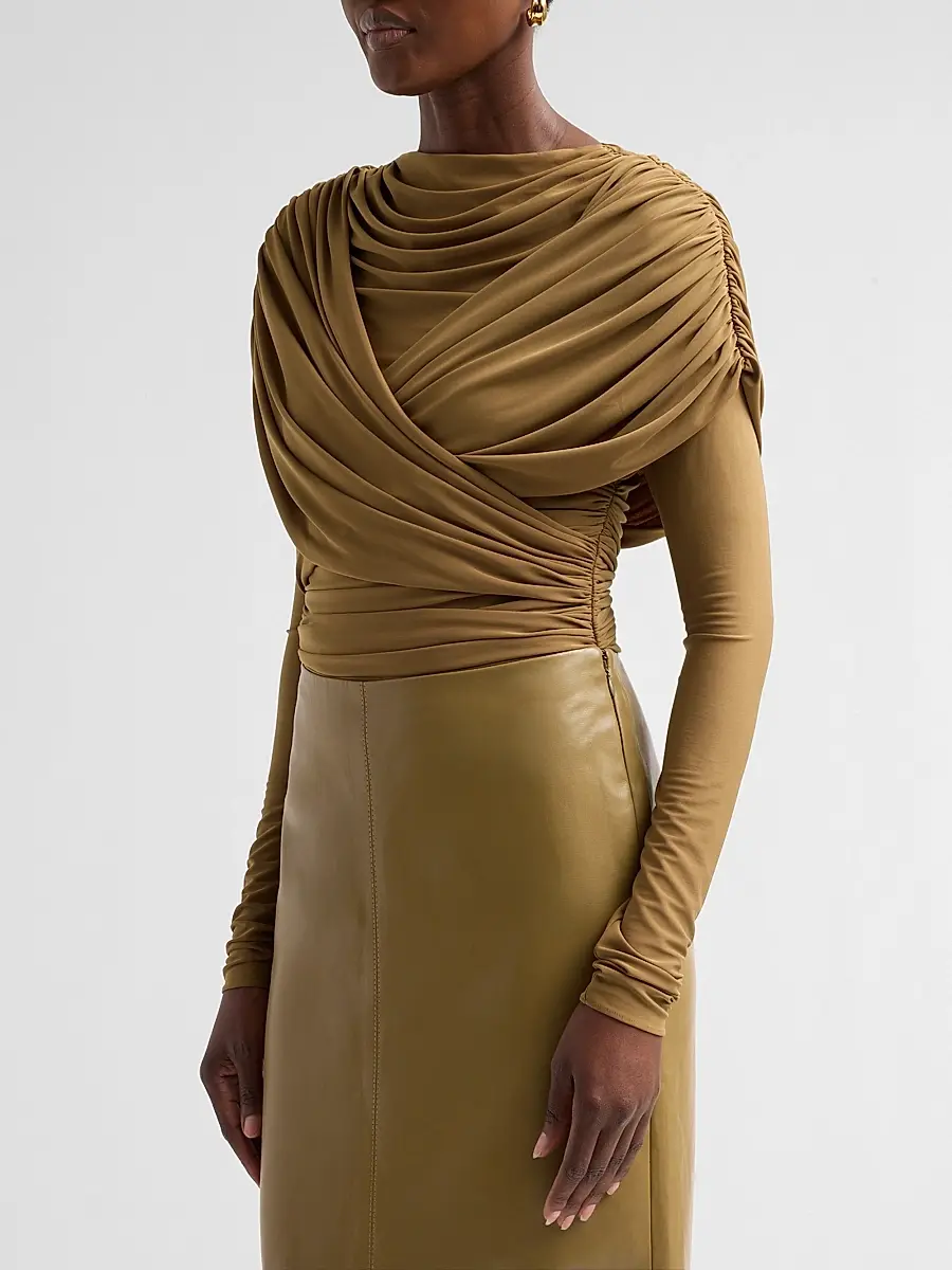 Et Ochs Women's Hestia Draped Bodysuit | Thumbnail 4 Et Ochs Women's Hestia Draped Bodysuit | Thumbnail 4