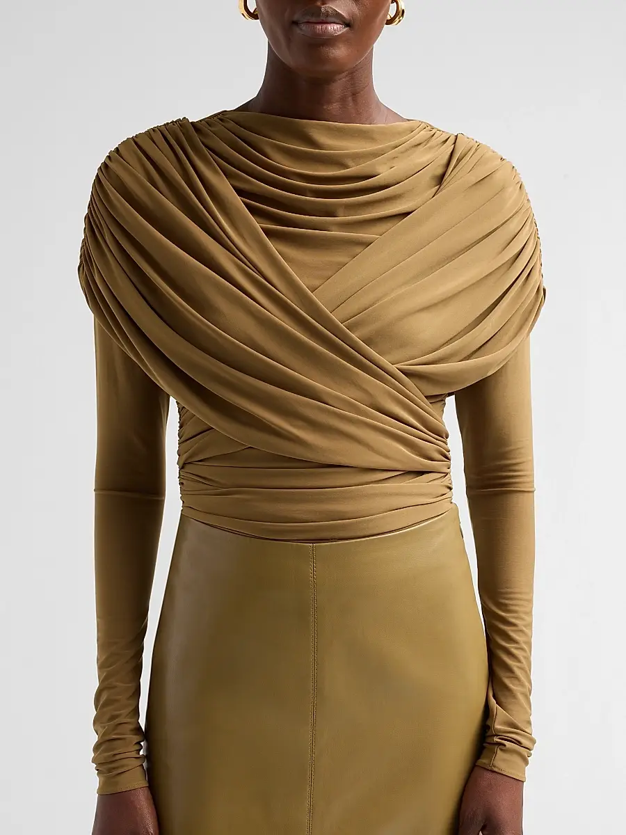 Et Ochs Women's Hestia Draped Bodysuit | Thumbnail 5 Et Ochs Women's Hestia Draped Bodysuit | Thumbnail 5