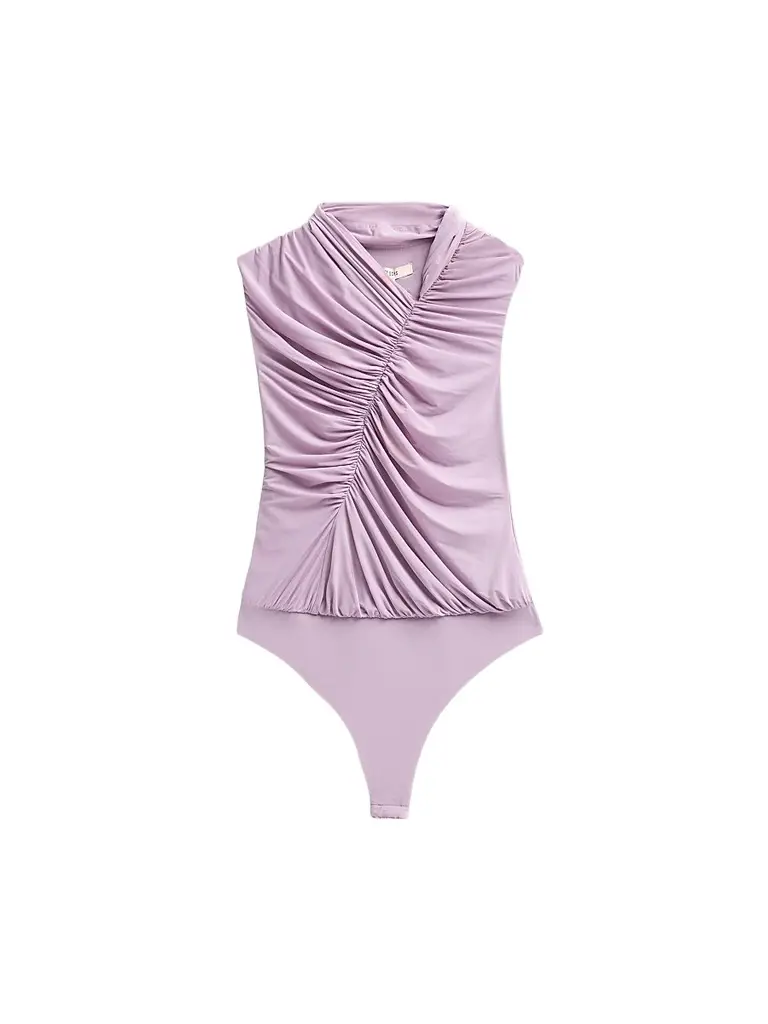 Et Ochs Women's Bree Chiffon Ruched Bodysuit