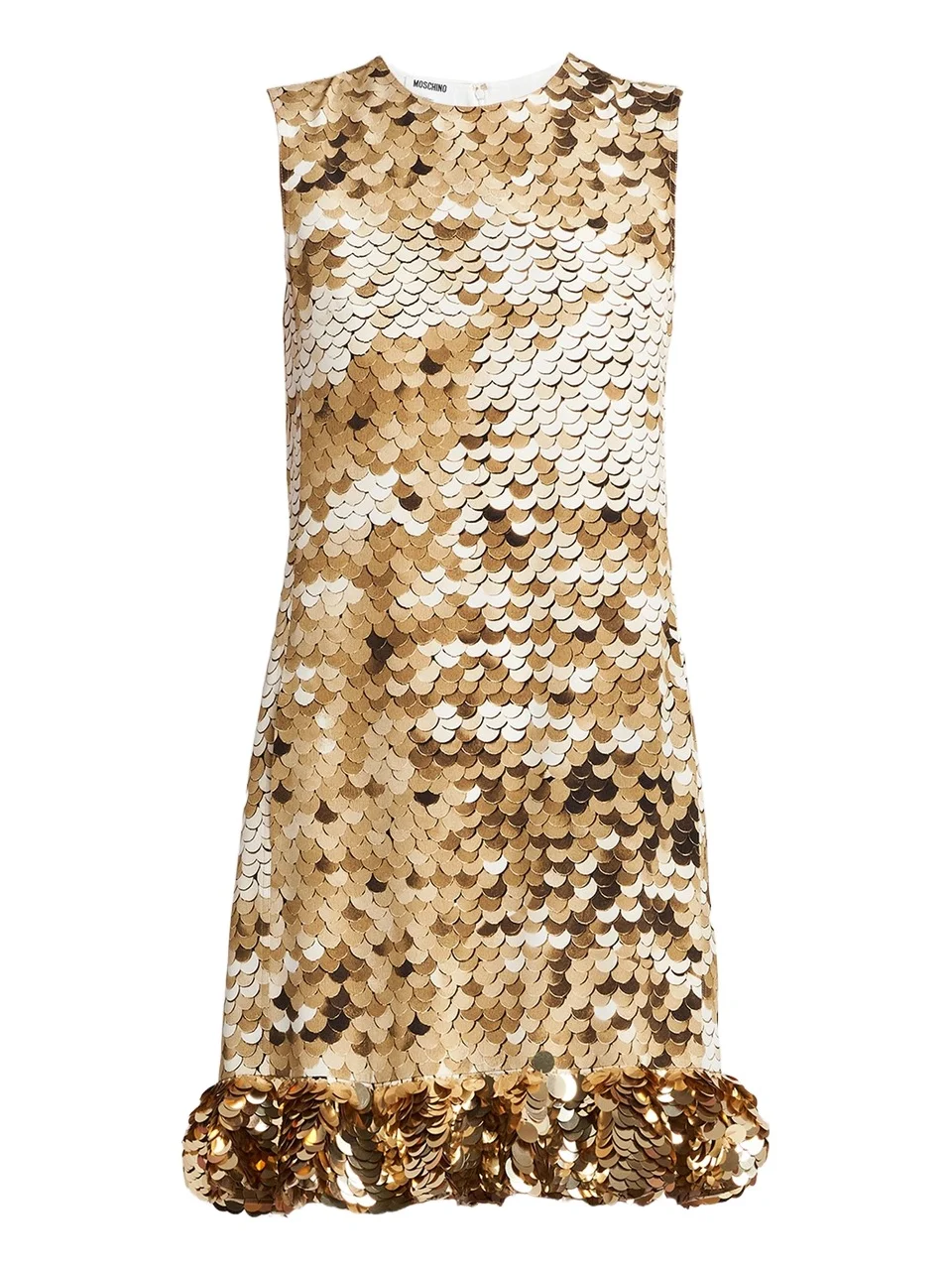 Women's Sequin Silk Shift Mini Dress