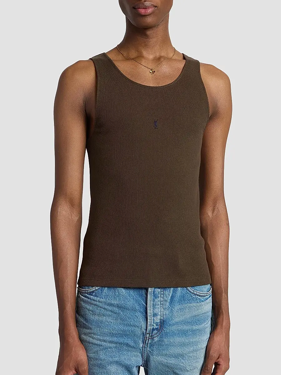 Saint Laurent Men's Cassandre Tank Top | Thumbnail 3 Saint Laurent Men's Cassandre Tank Top | Thumbnail 3