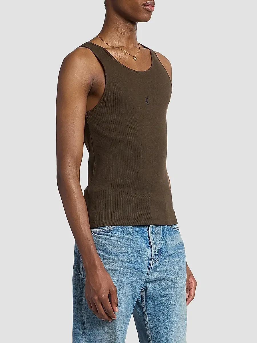 Saint Laurent Men's Cassandre Tank Top | Thumbnail 5 Saint Laurent Men's Cassandre Tank Top | Thumbnail 5