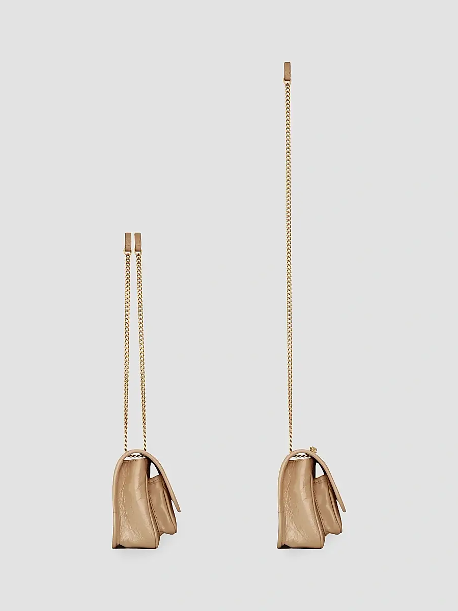 Saint Laurent Women's Niki Mini Bag in Vintage Leather - Clear Beige | Thumbnail 5 Saint Laurent Women's Niki Mini Bag in Vintage Leather - Clear Beige | Thumbnail 5