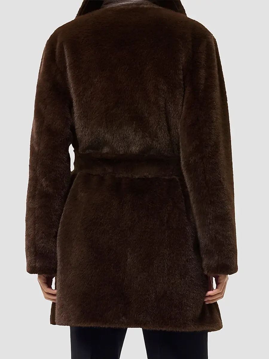 Burberry Women's Belvedere Faux-Fur Car Coat | Thumbnail 3 Burberry Women's Belvedere Faux-Fur Car Coat | Thumbnail 3