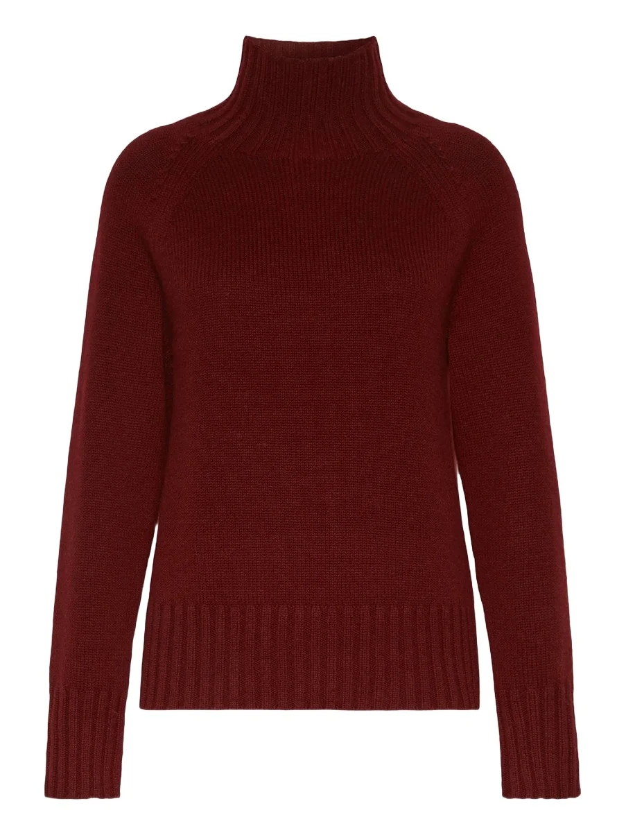 Max Mara Women's Wool and Cashmere Yarn Polo Neck Sweater