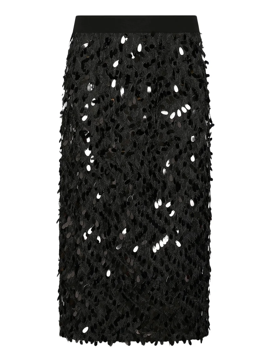 Women's Sequinned Fil Coupé Skirt