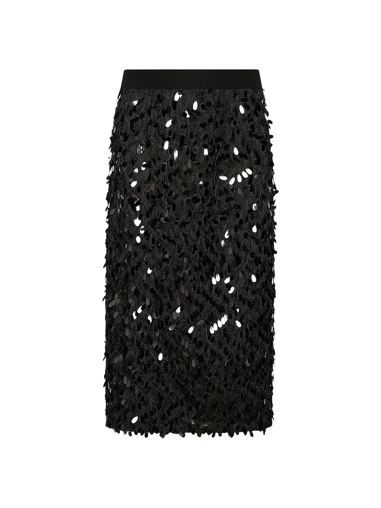 Marella Women's Sequinned Fil Coupé Skirt