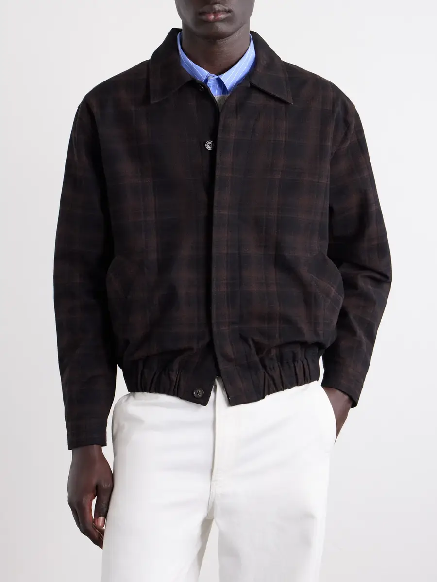 Jeanerica Jean Brown Checked Cotton and Wool-Blend Jacket - Men | Thumbnail 3 Jeanerica Jean Brown Checked Cotton and Wool-Blend Jacket - Men | Thumbnail 3