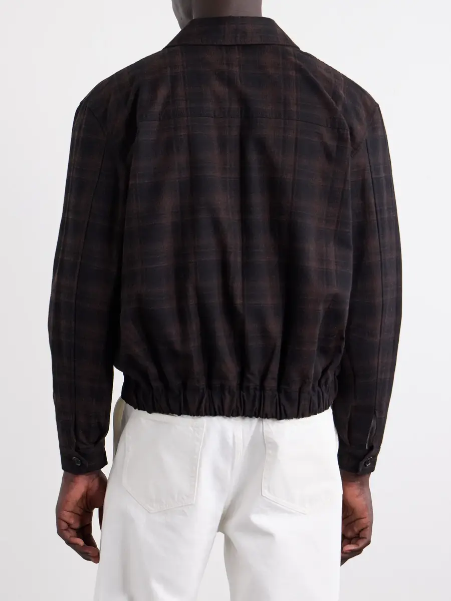 Jeanerica Jean Brown Checked Cotton and Wool-Blend Jacket - Men | Thumbnail 4 Jeanerica Jean Brown Checked Cotton and Wool-Blend Jacket - Men | Thumbnail 4