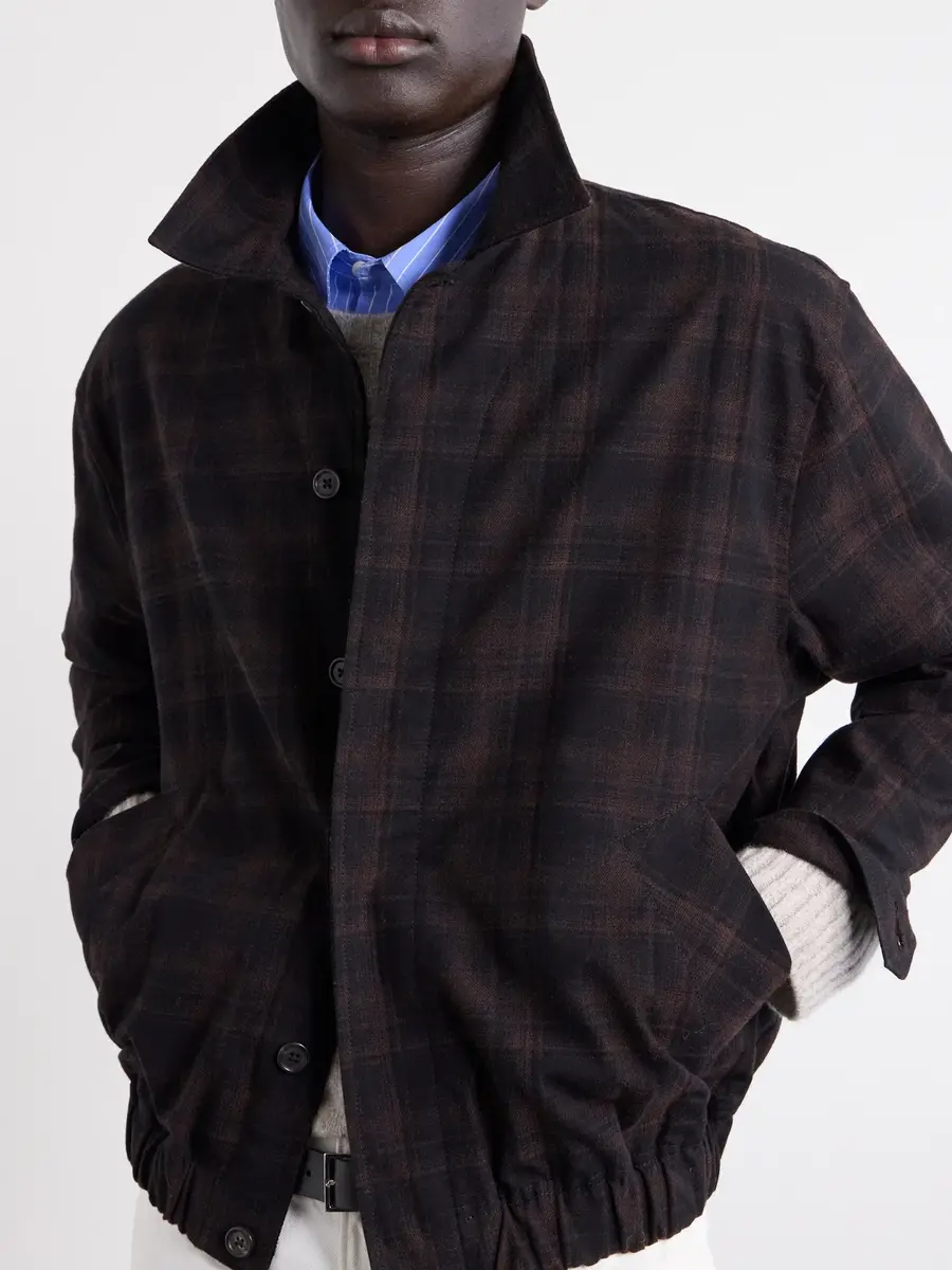 Jeanerica Jean Brown Checked Cotton and Wool-Blend Jacket - Men | Thumbnail 5 Jeanerica Jean Brown Checked Cotton and Wool-Blend Jacket - Men | Thumbnail 5
