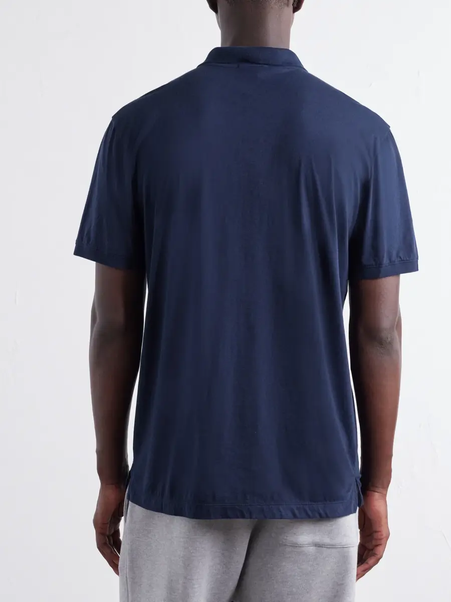 James Perse Cotton-Jersey Polo Shirt - Men | Thumbnail 4