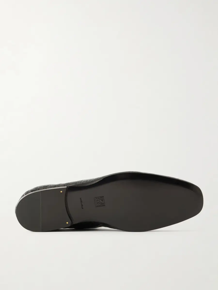 TOTEME Soft Croc-Effect Leather Loafers - Men | Thumbnail 3 TOTEME Soft Croc-Effect Leather Loafers - Men | Thumbnail 3