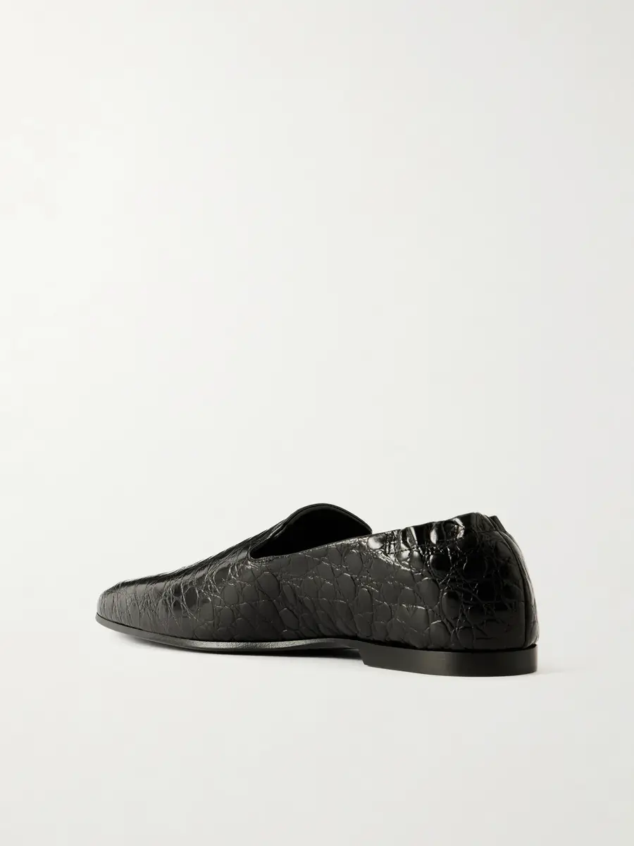 TOTEME Soft Croc-Effect Leather Loafers - Men | Thumbnail 4 TOTEME Soft Croc-Effect Leather Loafers - Men | Thumbnail 4