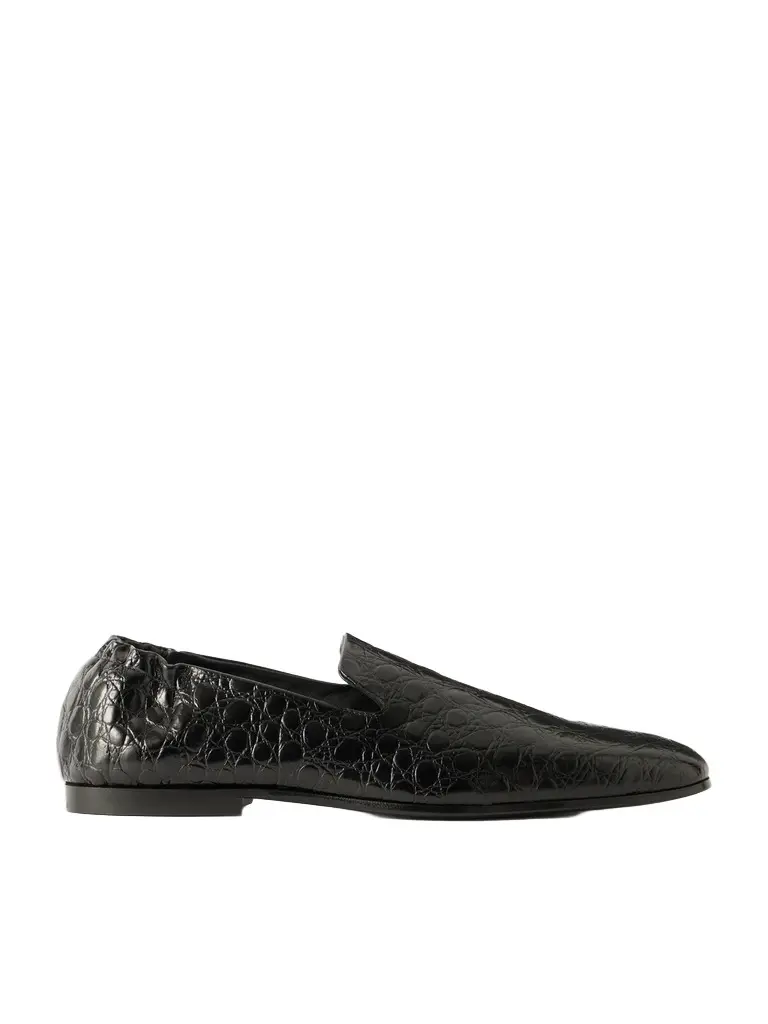 TOTEME Soft Croc-Effect Leather Loafers - Men | Image 1 TOTEME Soft Croc-Effect Leather Loafers - Men | Image 1