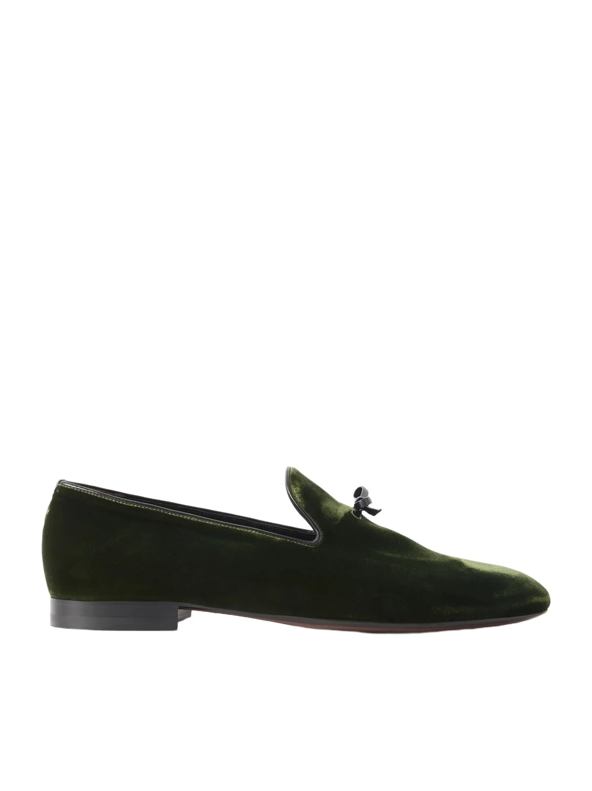 Scott Bow-Detailed Velvet Loafers - Men Scott Bow-Detailed Velvet Loafers - Men