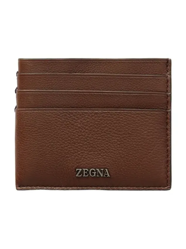 Zegna Leather Cardholder - Men