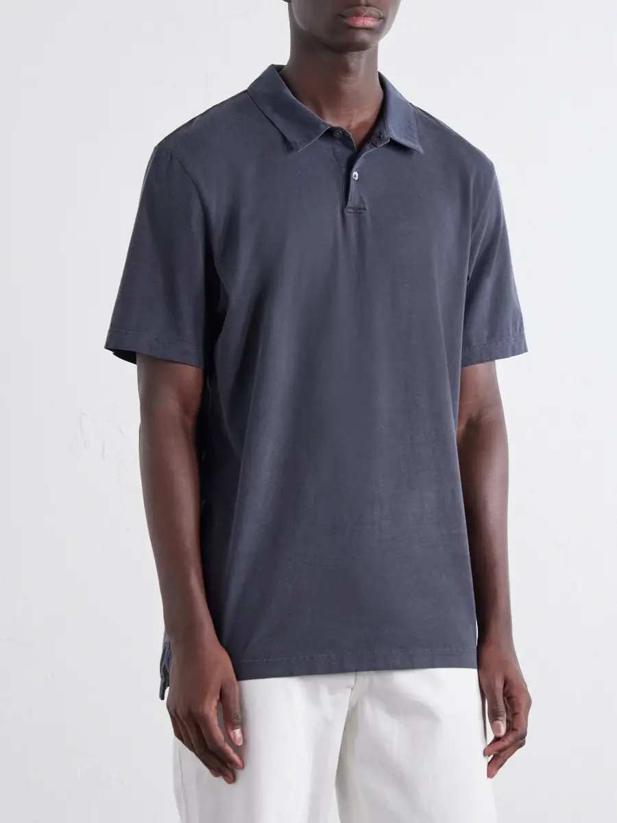 James Perse Slim-Fit Supima Cotton-Jersey Polo Shirt - Men | Thumbnail 3