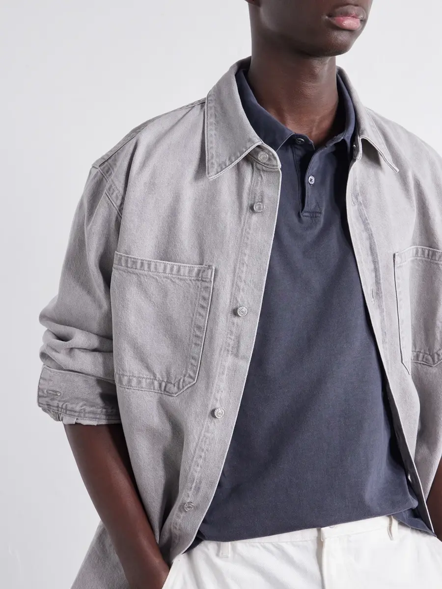 James Perse Slim-Fit Supima Cotton-Jersey Polo Shirt - Men | Thumbnail 5