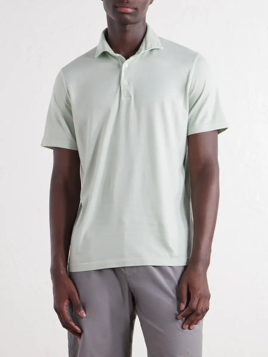 FEDELI Cotton-Jersey Polo Shirt - Men | Thumbnail 3 FEDELI Cotton-Jersey Polo Shirt - Men | Thumbnail 3