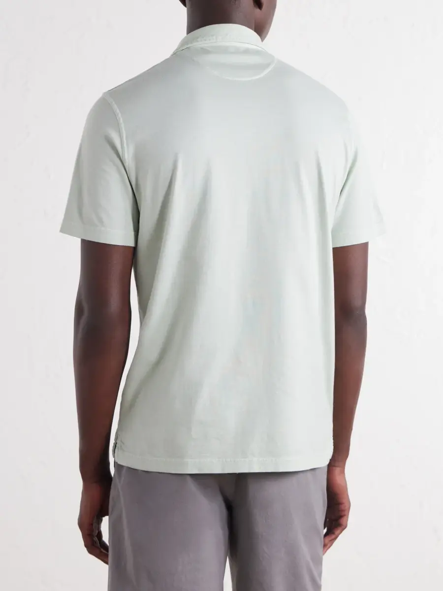 FEDELI Cotton-Jersey Polo Shirt - Men | Thumbnail 4 FEDELI Cotton-Jersey Polo Shirt - Men | Thumbnail 4