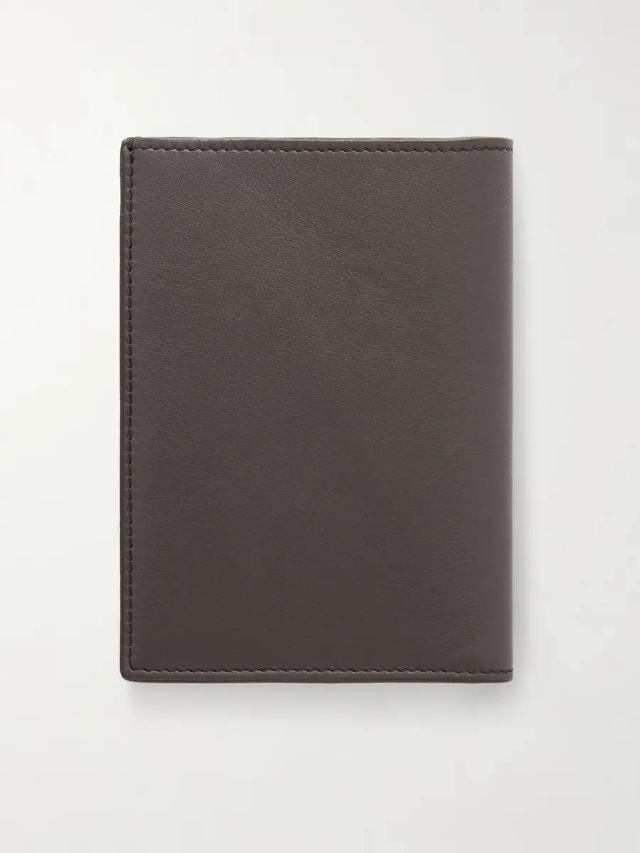 Brunello Cucinelli Logo-Debossed Leather Passport Holder - Men | Thumbnail 2