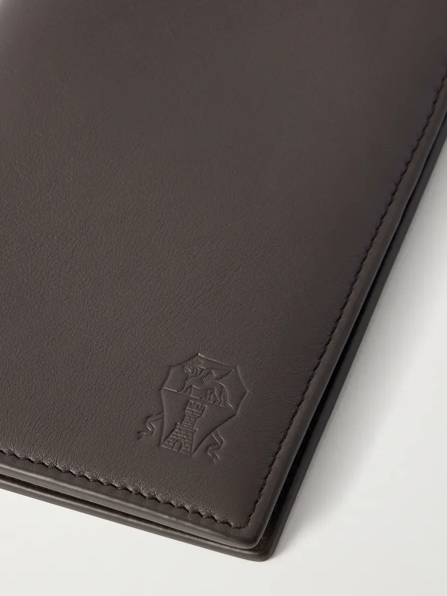 Brunello Cucinelli Logo-Debossed Leather Passport Holder - Men | Thumbnail 3