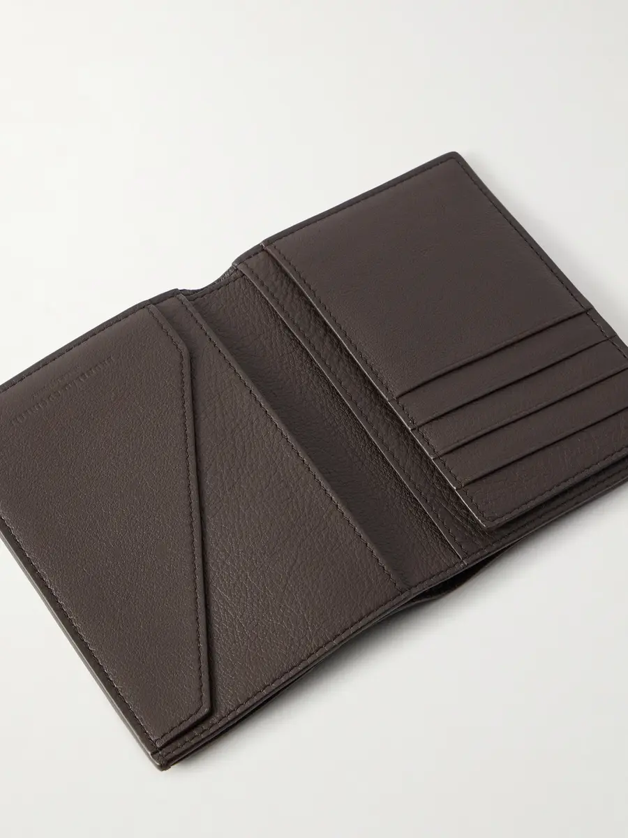 Brunello Cucinelli Logo-Debossed Leather Passport Holder - Men | Thumbnail 4