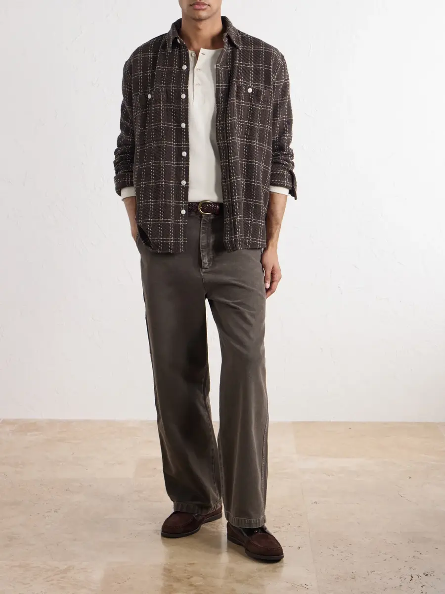A.P.C. Dan Carpenter Wide-Leg Cotton-Canvas Trousers - Men | Thumbnail 2