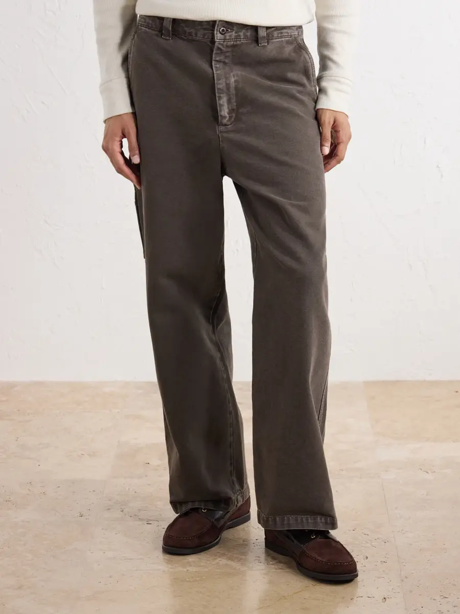 A.P.C. Dan Carpenter Wide-Leg Cotton-Canvas Trousers - Men | Thumbnail 3