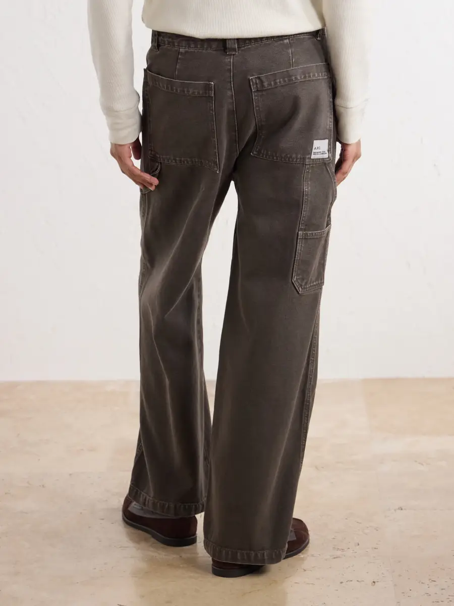 A.P.C. Dan Carpenter Wide-Leg Cotton-Canvas Trousers - Men | Thumbnail 4