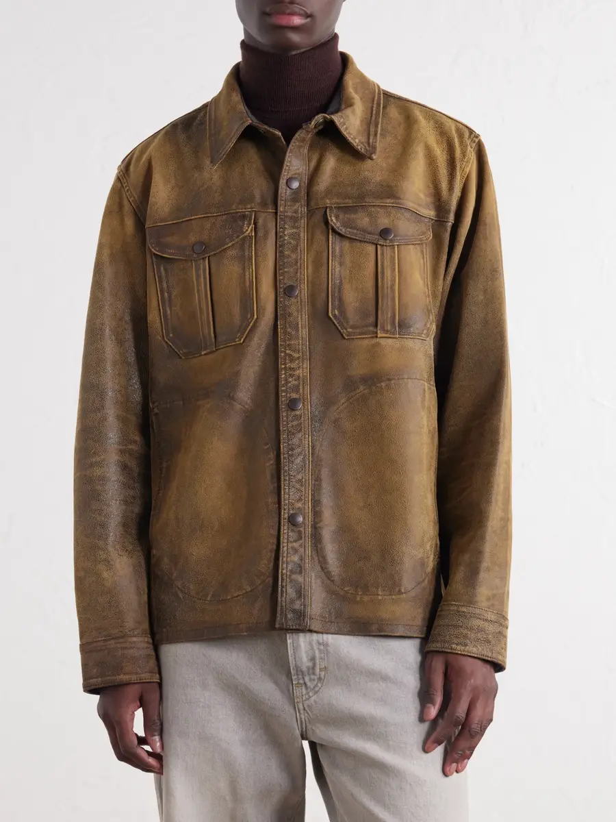 RRL Distressed Leather Jacket - Men | Thumbnail 3