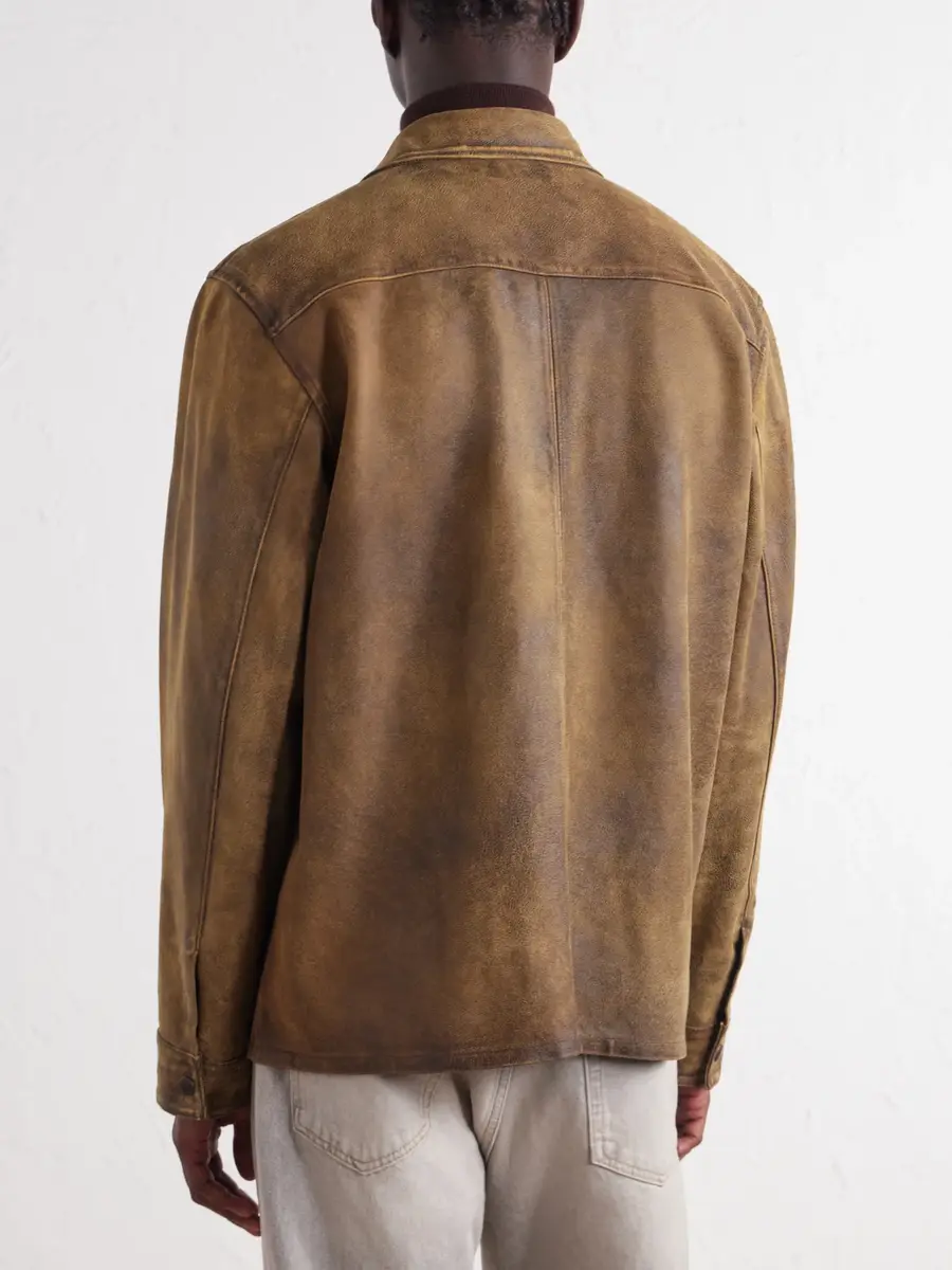 RRL Distressed Leather Jacket - Men | Thumbnail 4
