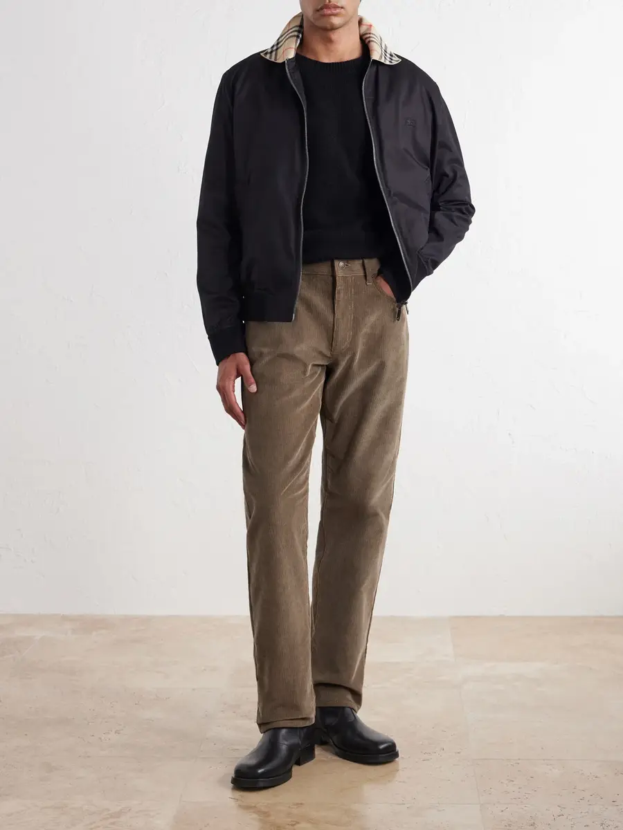 Burberry Danny Straight-Leg Cotton-Corduroy Trousers - Men | Thumbnail 2