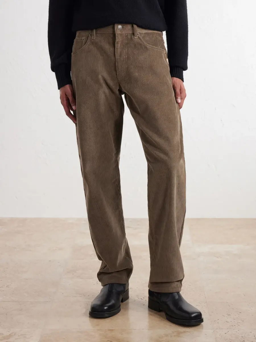 Burberry Danny Straight-Leg Cotton-Corduroy Trousers - Men | Thumbnail 3
