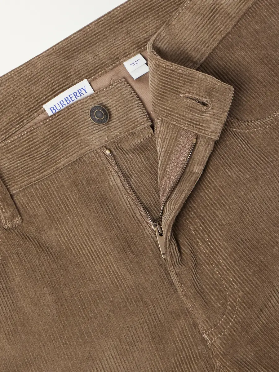 Burberry Danny Straight-Leg Cotton-Corduroy Trousers - Men | Thumbnail 6
