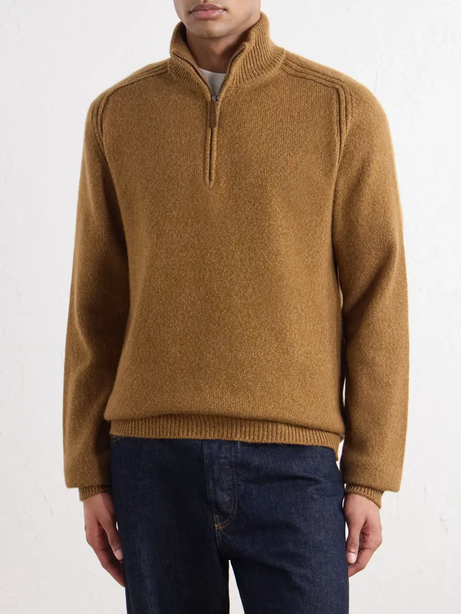 Sease Cashmere Half-Zip Sweater - Men | Thumbnail 3
