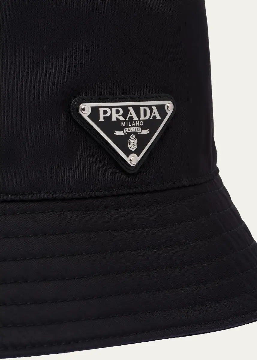 Prada Men's Nylon Bucket Hat | Thumbnail 3 Prada Men's Nylon Bucket Hat | Thumbnail 3