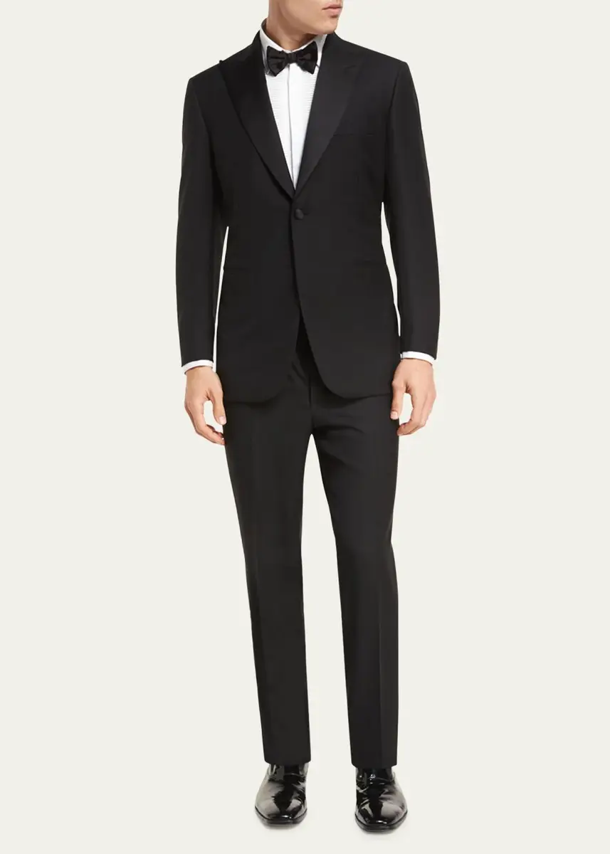 Brioni Two-Piece Wool Tuxedo Suit | Thumbnail 2 Brioni Two-Piece Wool Tuxedo Suit | Thumbnail 2