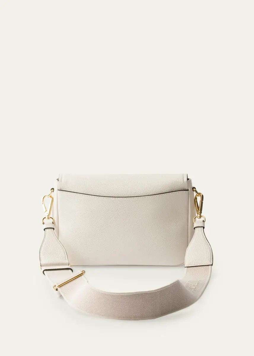 Prada Daino Flap Soft Leather Crossbody Bag | Thumbnail 4