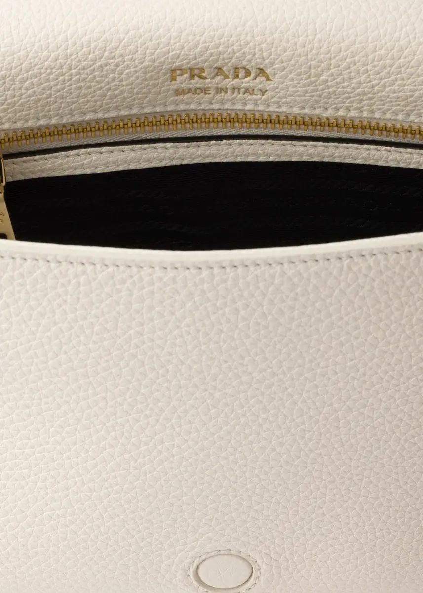 Prada Daino Flap Soft Leather Crossbody Bag | Thumbnail 5