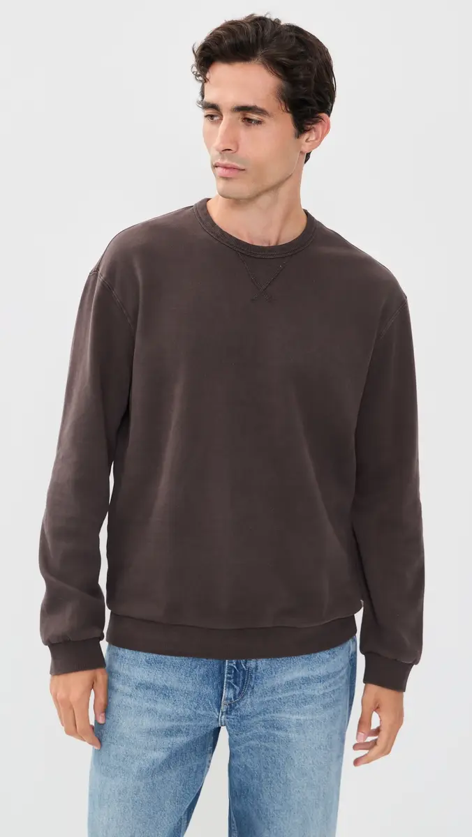 Marine Layer Relaxed Cloud 9 Fleece Crew Neck Sweatshirt | Thumbnail 2 Marine Layer Relaxed Cloud 9 Fleece Crew Neck Sweatshirt | Thumbnail 2