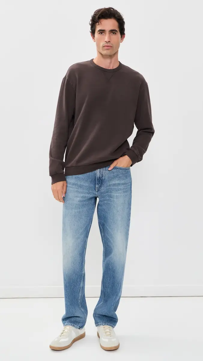 Marine Layer Relaxed Cloud 9 Fleece Crew Neck Sweatshirt | Thumbnail 5 Marine Layer Relaxed Cloud 9 Fleece Crew Neck Sweatshirt | Thumbnail 5