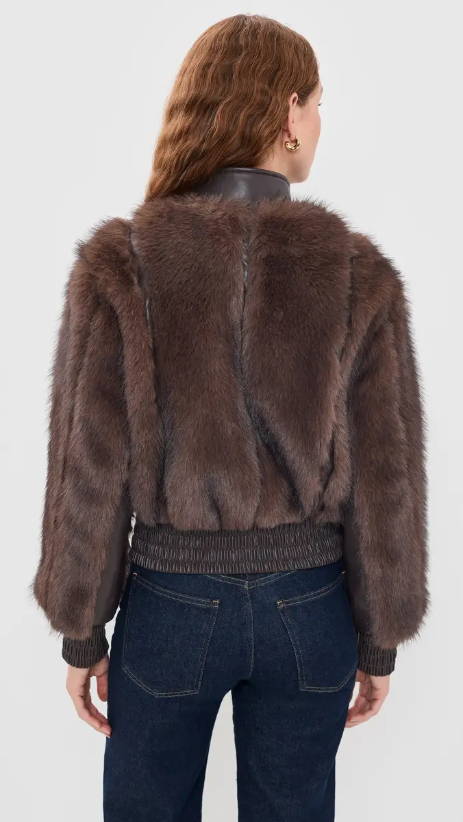 Zimmermann Valiant Faux Fur Bomber Jacket | Thumbnail 3