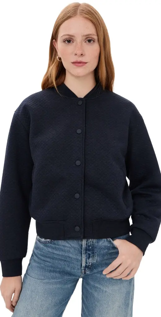 Marine Layer Corbet Quilted Bomber Jacket