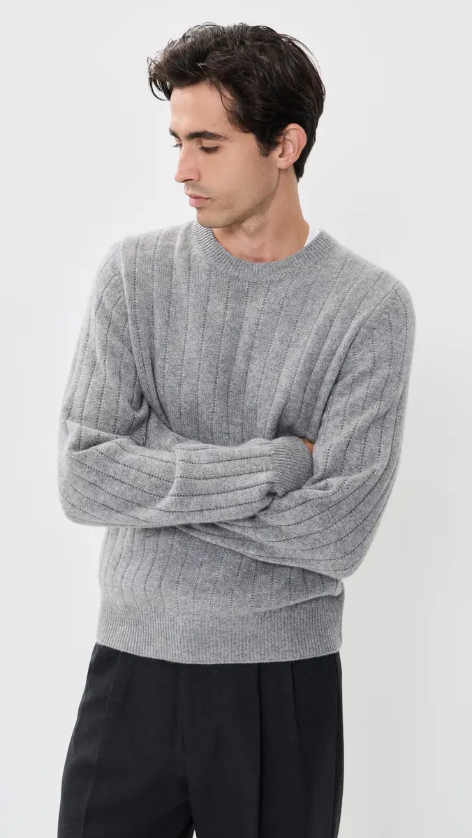 Guest In Residence Rib Allday Cashmere Crew Sweater | Thumbnail 2