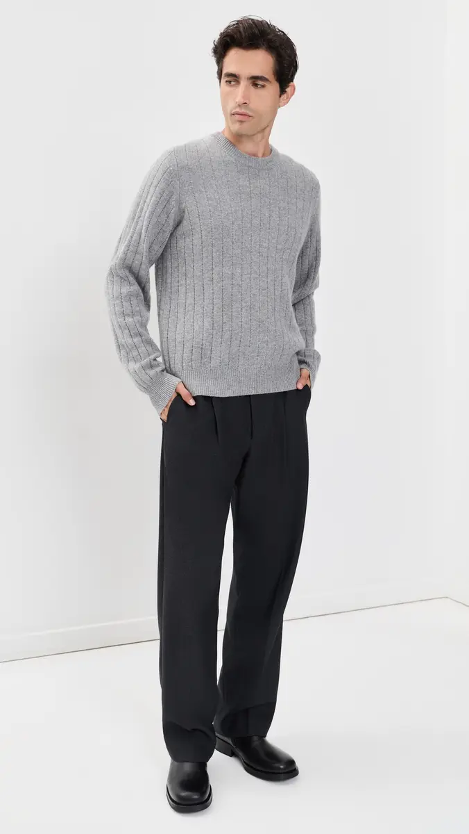 Guest In Residence Rib Allday Cashmere Crew Sweater | Thumbnail 5