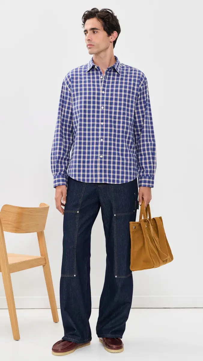 NN07 Deon Check Button Down Shirt | Thumbnail 5
