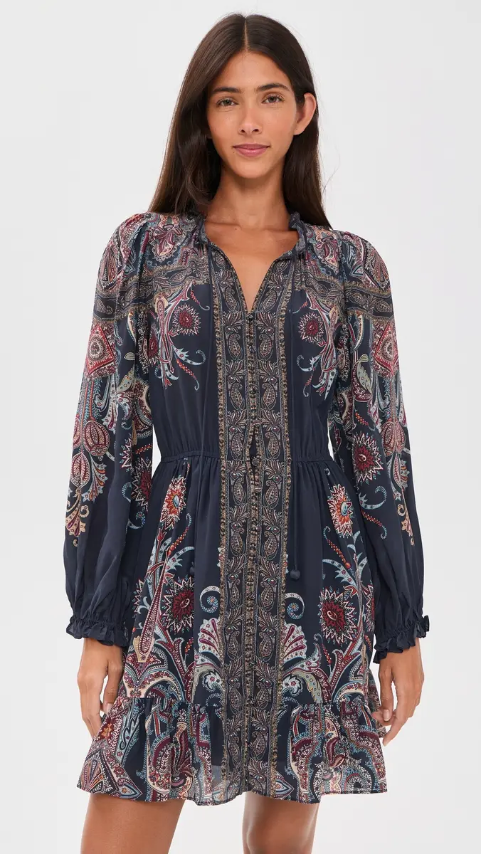 Sea Hyacinth Print Mini Dress | Thumbnail 2 Sea Hyacinth Print Mini Dress | Thumbnail 2