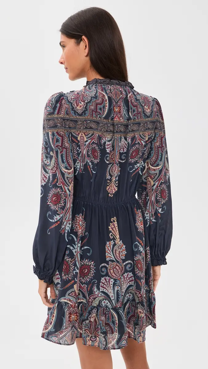Sea Hyacinth Print Mini Dress | Thumbnail 3 Sea Hyacinth Print Mini Dress | Thumbnail 3