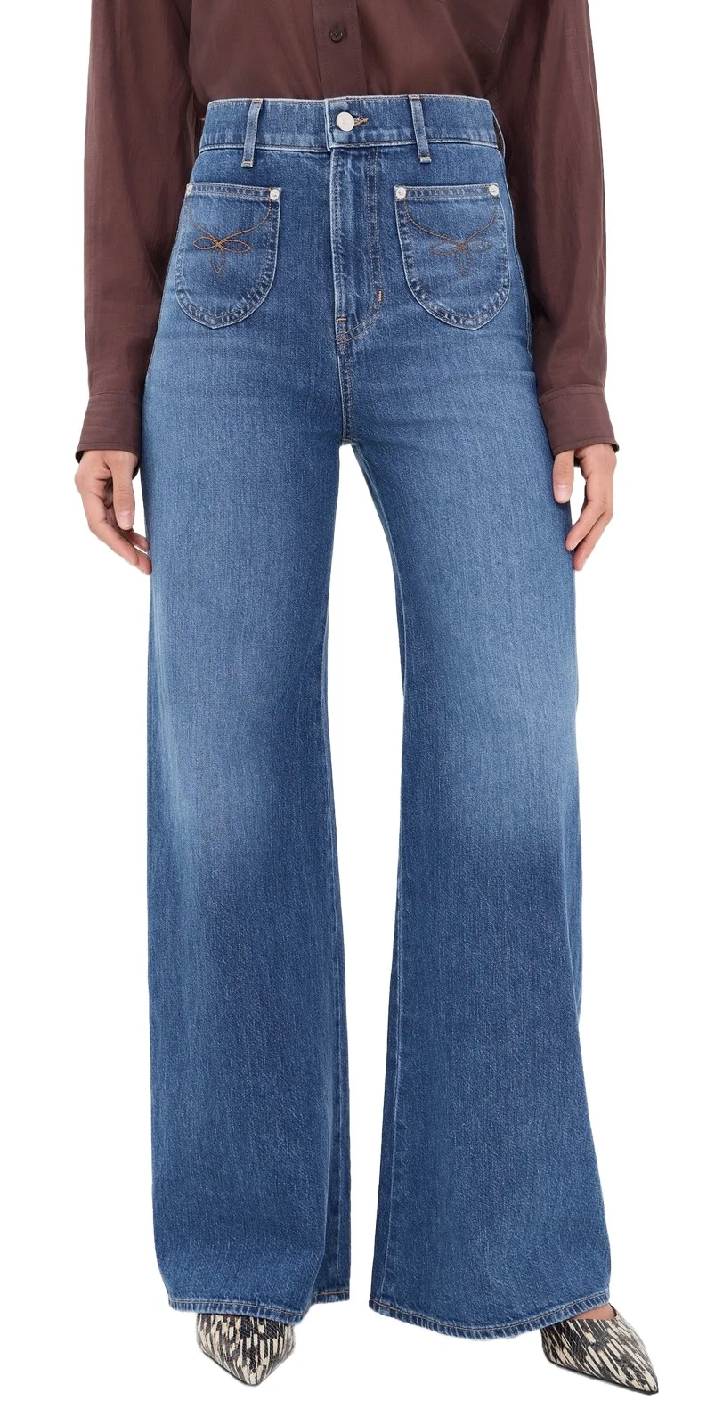 Veronica Beard Jean Grant Western Stitch Jeans